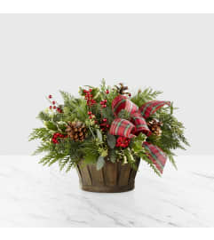 The FTD® Holiday Homecomings™ Basket. An arrangement by Mt. Scott Flowers.