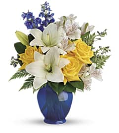 Teleflora's Oceanside Garden Bouquet. An arrangement by Pompano Beach Floral.
