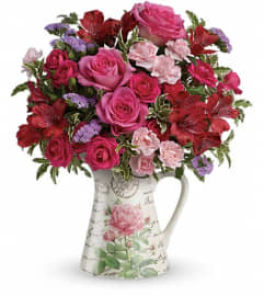 Teleflora's Simply Adored Bouquet. An arrangement by Pompano Beach Floral.