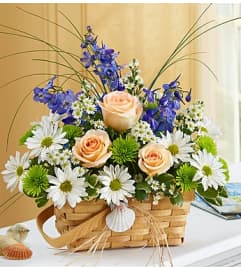 Beautiful Basket™. An arrangement by Blessing and Blooms Florist.