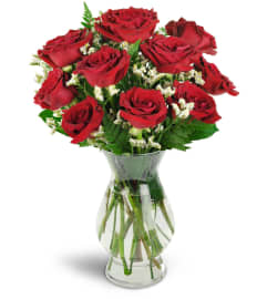 Devoted to You™ Red Roses. An arrangement by Abundant Flowers and Gift Shoppe.