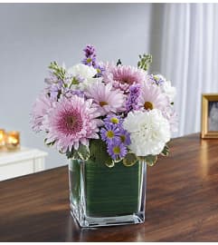 Healing Tears™ in Lavender and White. An arrangement by Lovingly.