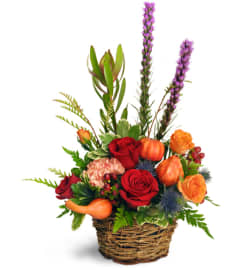 Pumpkin Patch Blooms™. An arrangement by The Flower Shop.