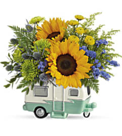 Retro Road Tripper Bouquet. An arrangement by GardeLina Flowers.