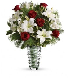 Teleflora's Glorious Noel Bouquet. An arrangement by Pompano Beach Floral.