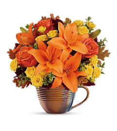 Teleflora's Fall Mystique Bouquet. An arrangement by Fabulous Flowers.