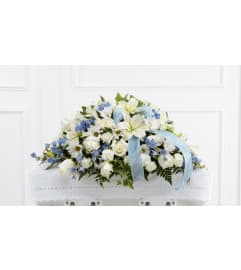 The FTD® Tender Treasure™ Casket Spray. An arrangement by Syd Kemsley Florist.