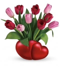 Teleflora's Two Sweet Bouquet. An arrangement by Pompano Beach Floral.