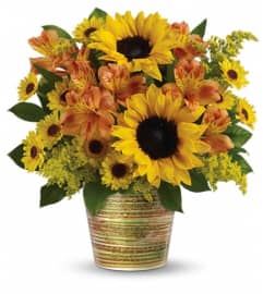 Teleflora's Grand Sunshine Bouquet. An arrangement by Pompano Beach Floral.