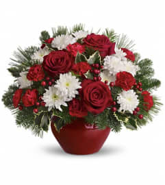 Christmas Treasure. An arrangement by Sunrise Greenery.