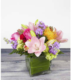 Morning Dew Drop. An arrangement by Alexa's Flowers.