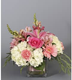 Country Pink. An arrangement by Country Arts In Flowers.