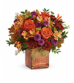 Teleflora's Golden Amber Bouquet. An arrangement by Pompano Beach Floral.