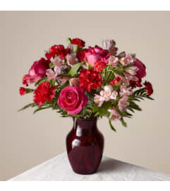 The Valentine Bouquet. An arrangement by Travis Floral Shop.
