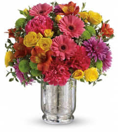 Teleflora's Pleased As Punch Bouquet. An arrangement by Pompano Beach Floral.