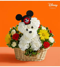 a-DOG-able® Disney Mickey Mouse Basket. An arrangement by 1800flowers Encinitas.