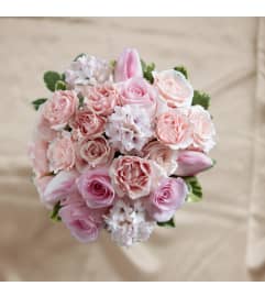 The FTD® Dawn Rose™ Bouquet. An arrangement by Mystic Garden Floral.