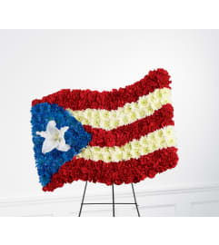 The FTD® Devotion™ Flag Tribute. An arrangement by Mystic Garden Floral.