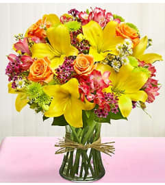Vase Arrangement for Sympathy. An arrangement by Garden of Eden Floral.