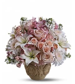 PASTEL GARDEN MEMORIES. An arrangement by Fine's Flowers.