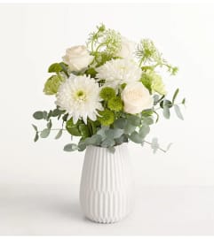 Serene Green. An arrangement by Sicola's Florist.