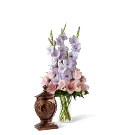 The FTD® Always and Forever™ Urn Bouquet. An arrangement by Mystic Garden Floral.