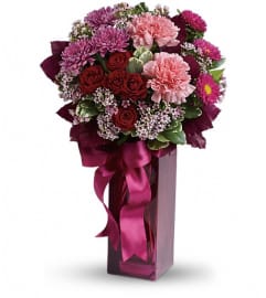 Teleflora's Fall in Love. An arrangement by Pompano Beach Floral.