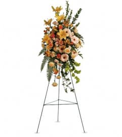 Sweet Remembrance Spray. An arrangement by Wasaga Flowers.