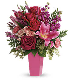 Forever Fuchsia Bouquet. An arrangement by Devine Orchid.