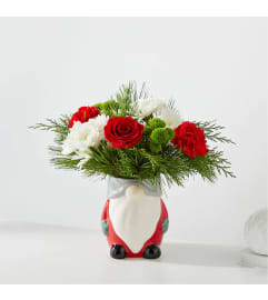 Ho Ho Gnome Bouquet. An arrangement by Country Cousins Flower Shop.