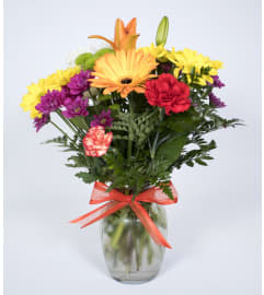 Color Outside the Lines. An arrangement by Erleene's Florist.