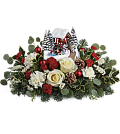 Thomas Kinkade's Christmas Bridge Bouquet. An arrangement by Devine Orchid.