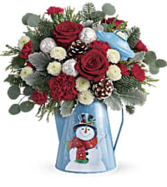 Teleflora's Frosty Enchantment Bouquet. An arrangement by Pompano Beach Floral.