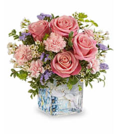 The Teleflora's Whispers of Grace Bouquet. An arrangement by Marivel's Florist and Gifts.