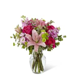 The FTD® Pink Posh™ Bouquet. An arrangement by Mystic Garden Floral.