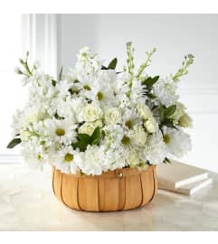 The Graceful Garden Basket. An arrangement by Hillcrest Florist.