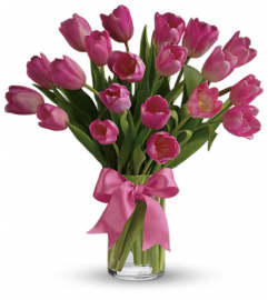 Precious Pink Tulips. An arrangement by The Flower Boutique.