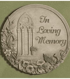 IN LOVING MEMORY STEPPING STONE. An arrangement by J.D. Ballantine's Flowers and Gifts.