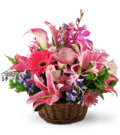Hearts And Flowers. An arrangement by Hourans on the Corner Florist.