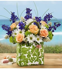 Tote-ally Beachy™. An arrangement by Blessing and Blooms Florist.