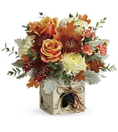 Teleflora's Fall In Bloom Bouquet. An arrangement by Pompano Beach Floral.