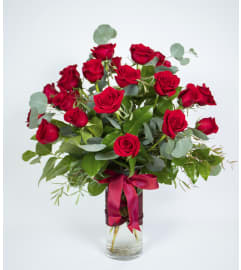 Abundant Rose Vase. An arrangement by La Petite Florist and Gifts.