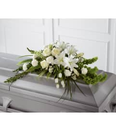 The FTD® Resurrection™ Casket Spray. An arrangement by Mystic Garden Floral.