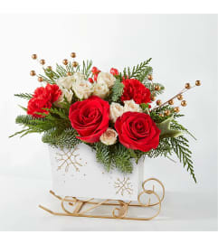 Gone Sledding Bouquet. An arrangement by Flowers of Jacksonville.