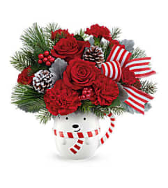 Teleflora's Send A Hug® Beary Wish Bouquet. An arrangement by Flower Trends Florists.