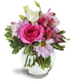 Fondly Fuchsia™. An arrangement by Abundant Flowers and Gift Shoppe.