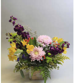 Garden Party. An arrangement by Osborne Florist.