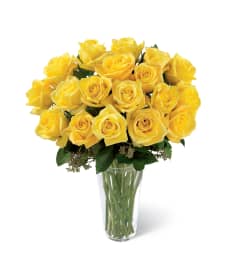 The FTD® Yellow Rose Sympathy Bouquet. An arrangement by Petals.