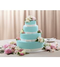 The FTD® Infinite Love™ Cake Décor. An arrangement by Mystic Garden Floral.