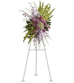 Heavenly Sentiments Spray. An arrangement by Wasaga Flowers.